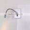 spain reading silver goose neck bedding wall light reading washer light