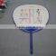promotional gift CMYK printing round shaped plastic pp fan big hand fan advertising fan