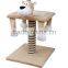 Whole sale Cat Scratch tree with animal shape head