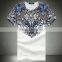 men t shirts fashion 2015 Baroque Printed t shirt men cotton 100% short-sleeved t-shirt                        
                                                Quality Choice