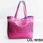LCL-B1503164 die cut holes semi pu cosmetic bag fashion,customized,cosmetics convenience