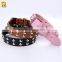 Spiked studded leather dog collar for FEMALE dog