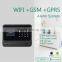 lcd screen panel wireless wifi gsm alarm system with CE FCC certifications multi-language hottest 2016