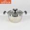 Korean style 6pcs induction stainless steel cooking pot set with bakelite handles