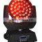 36pcs rgbwauv zoom moving head wash light/36pcs 18w 6in1 moving head wash light