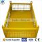 4 Layers Folding Wire mesh container galvanizing welding container,Metal storage cage container
