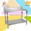 Britain Standard rustproof Stainless Steel Work Table 100x70cm with Upstand adjustable stands