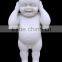 Naked Baby Kid Statue White Marble Stone Hand Carved Sculpture for Home Garden