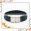 Alibaba wholesale flat leather bracelet for ladies with charming clasp