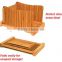 100% Bamboo Wood Compact bread cutting board Foldable Bread Slicer