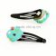 Fabric dot hair clips girls cute hairpins colorful hair accessory for baby                        
                                                                                Supplier's Choice