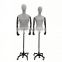 Hot sale male fabric upper torso mannequin with wood arm for business suit
