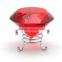 Cut Glass Crystal Rough Red Decorative Glass Diamond In Wedding&Holiday Decoration/gifts