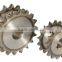 Steel 2 row plate wheels 16B-2 heat treatment on the teeth