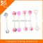 316 L Stainless Steel Colorful UV Acrylic Ball Barbell Tongue Rings for body Piercing