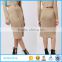 Customize women simple color modern unique design midi skirts