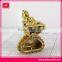 custom buddha gold plate sculpture,gold plated figurine