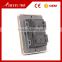Chinese wholesale BIHU Acrylic glass 2 gang 1 way wall light switch