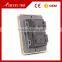 Chinese wholesale BIHU Acrylic glass 2 gang 1 way wall light switch