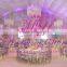 wedding aluminum napoleon chair with removable cushions
