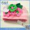 Lovely Knitting Baby Winter Hat With Flowers