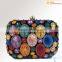 Faux gemstone design wholesale clutch bags china in technicolor