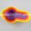 round shape rainbow fruit salad bowl