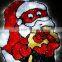 Cutely light up christmas wall decor christmas wall decorations with led lights santa claus wall decoration                        
                                                                                Supplier's Choice