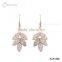 2015 Fancy Leaf Shape Hanging Diamond Wedding Earring