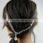 Round Shape Shining Rhinestone Bridal Hair Chain Wholesale J061983F19Y