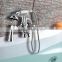 Classical Gold Plated Hot and Cold Bathtub Mounted Faucet