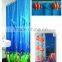 new design and luxury Fishes Design PEVA Shower Curtain with resin hooks