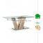 DT-2010 Modern Glass Top Dining Table With Veneer Base