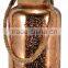 10'' Mercury Glass Jute Canister With 20 LED Battery Operated String Light
