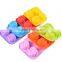 4 Cavities Silicone Rose Shaped Cake Molds