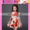 top quality cartoon baby kids traditional dresses satin material sweet girl white ball gown dresses for kids