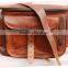 brown leather vintage style camera bag/pure leather bag for camera