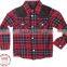 kids boys fashion two tone korean design check shirt