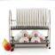 stainless steel 2 layer dish drainer kitchen table-board dish rack