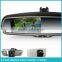 Car interior rear view mirror monitor with digital compass & temperature