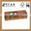 Hot sale high quality grids plexiglass lid customized wooden tea bags storage box