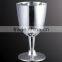 silver wine goblets,elegent plastic cup