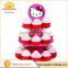 Hello Kitty Cute Tiered Cardboard Cupcake Stand For Girls Party Cake Decoration