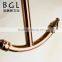 hot-sale classical crystal design brass rose gold bathroom accessory hanging hook
