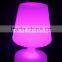 plastic led garden decoration light cordless rechargeable led table lamp