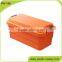 Rectangle plastic storage box with lid and handle