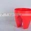 plastic flower pot is colorful railing flower pot