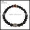 Chameleon 8MM Black Matt Agate Stone Bracelet Unisex