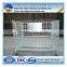 Foldable metal steel mesh box wire cage metal bin storage container for material handling