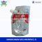 Reusable ziplock customized logo laminated aluminum foil spout pouch